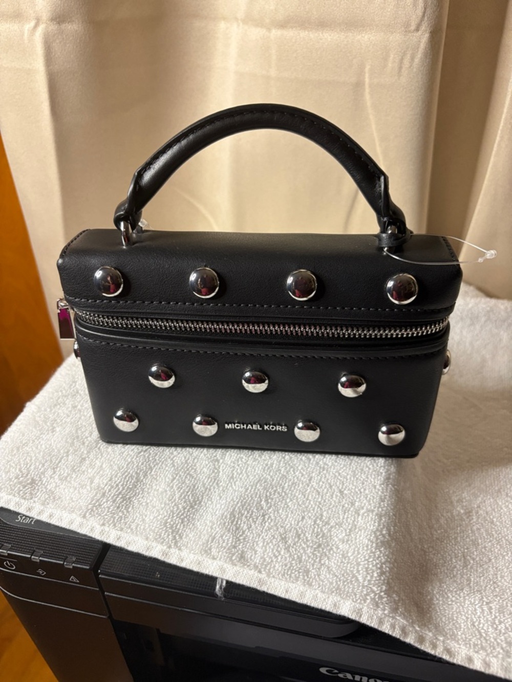Michael Kors Small Jana Studded Leather Crossbody Bag NWT